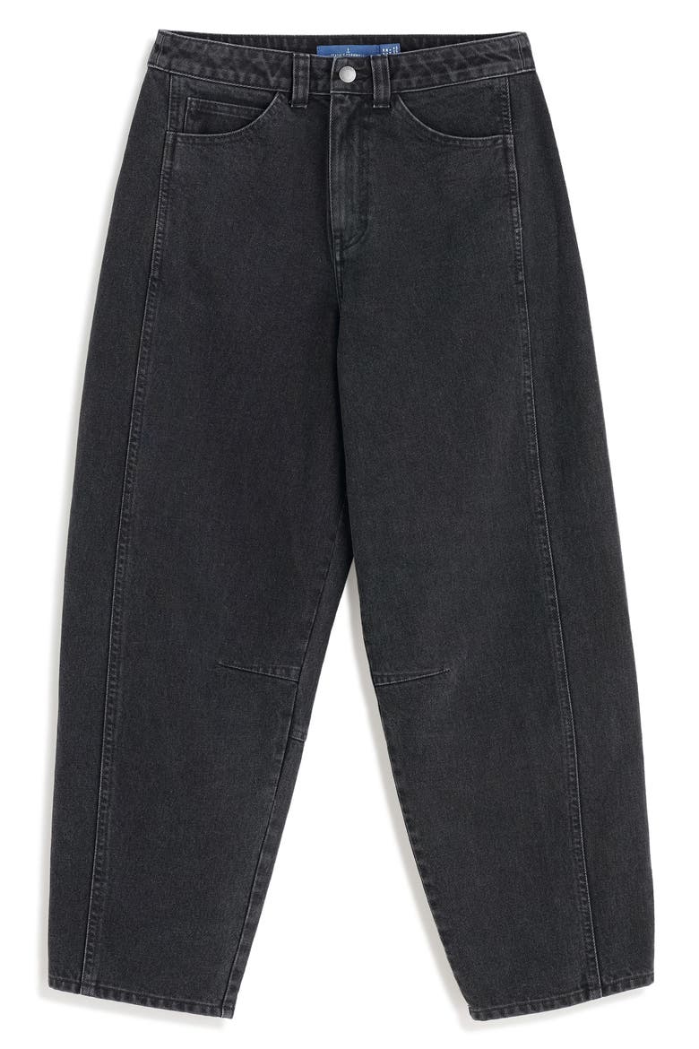 Gwenver Tapered Ankle Jeans, Alternate, color, WASHED BLACK