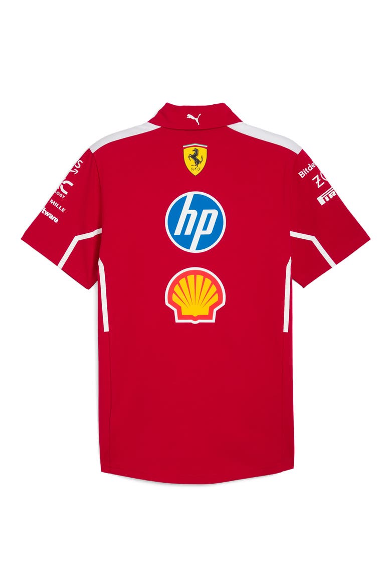 Scuderia Ferrari Team Polo, Alternate, color, DARK CHERRY