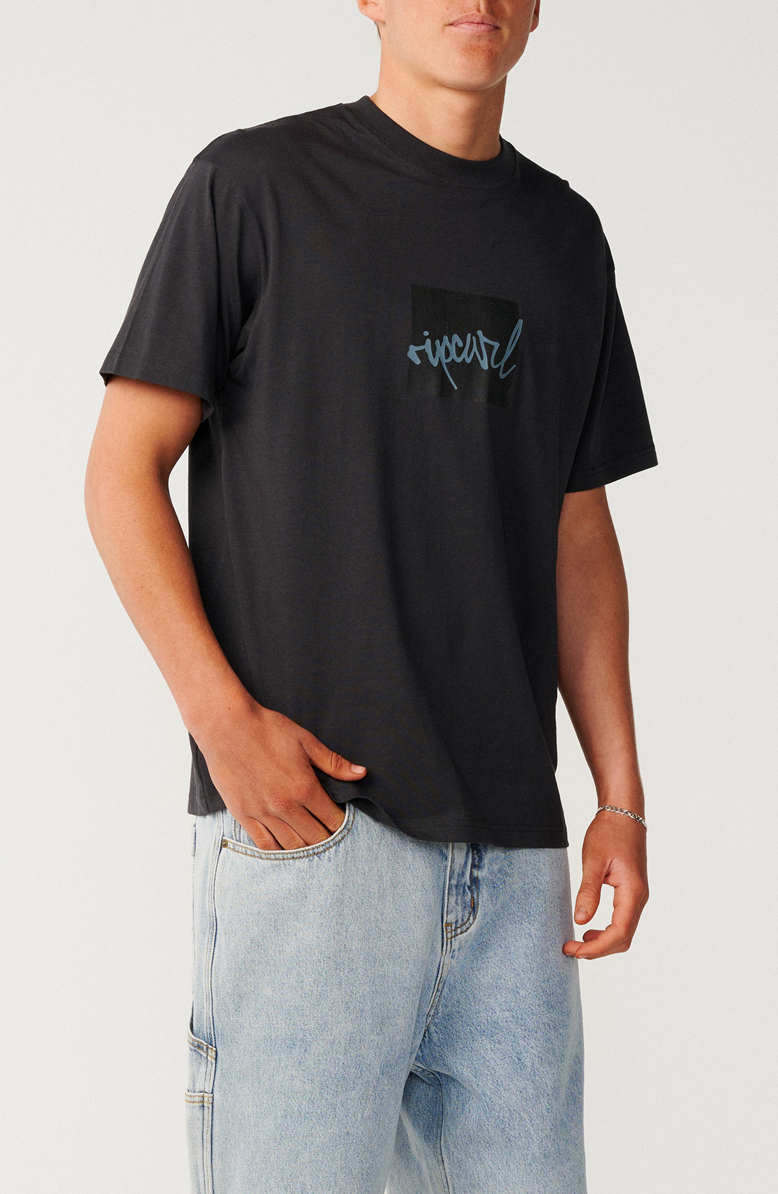 Rip Curl Rip Script Icon Organic Cotton Graphic T-Shirt (Men) | Nordstrom