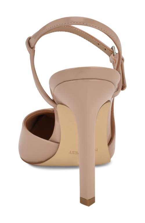 Nine West Franka Ankle Strap Pointed Toe Pump In Neutral