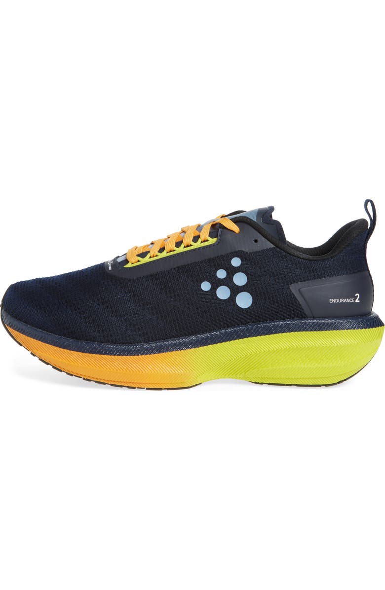 Craft Endurance 2 Running Shoe, Alternate, color, Blaze-Sulfur