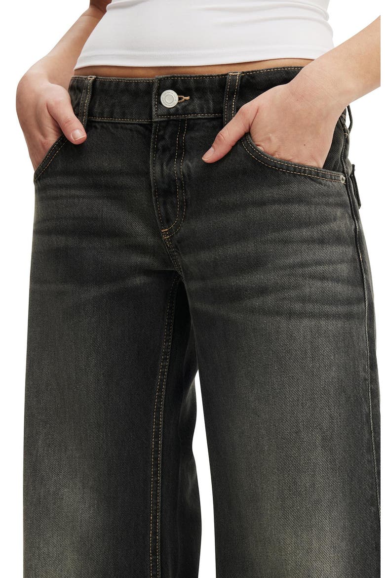Women's Low Relaxed Flare Jean, Alternate, color, Illusion Black