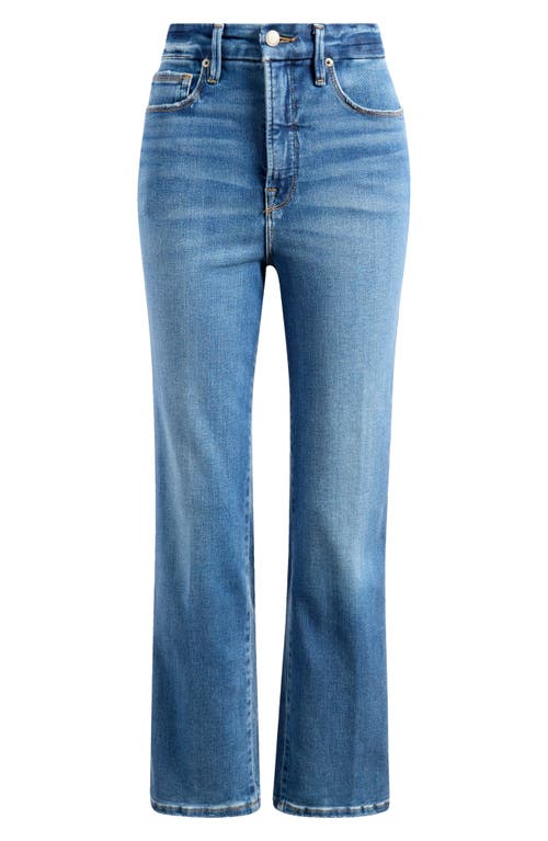 GOOD AMERICAN GOOD AMERICAN SOFT TECH GOOD CURVE HIGH WAIST STRAIGHT LEG JEANS 