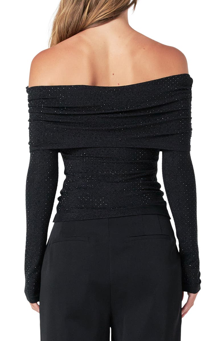 Endless Rose Rhinestone Off the Shoulder Top, Alternate, color,