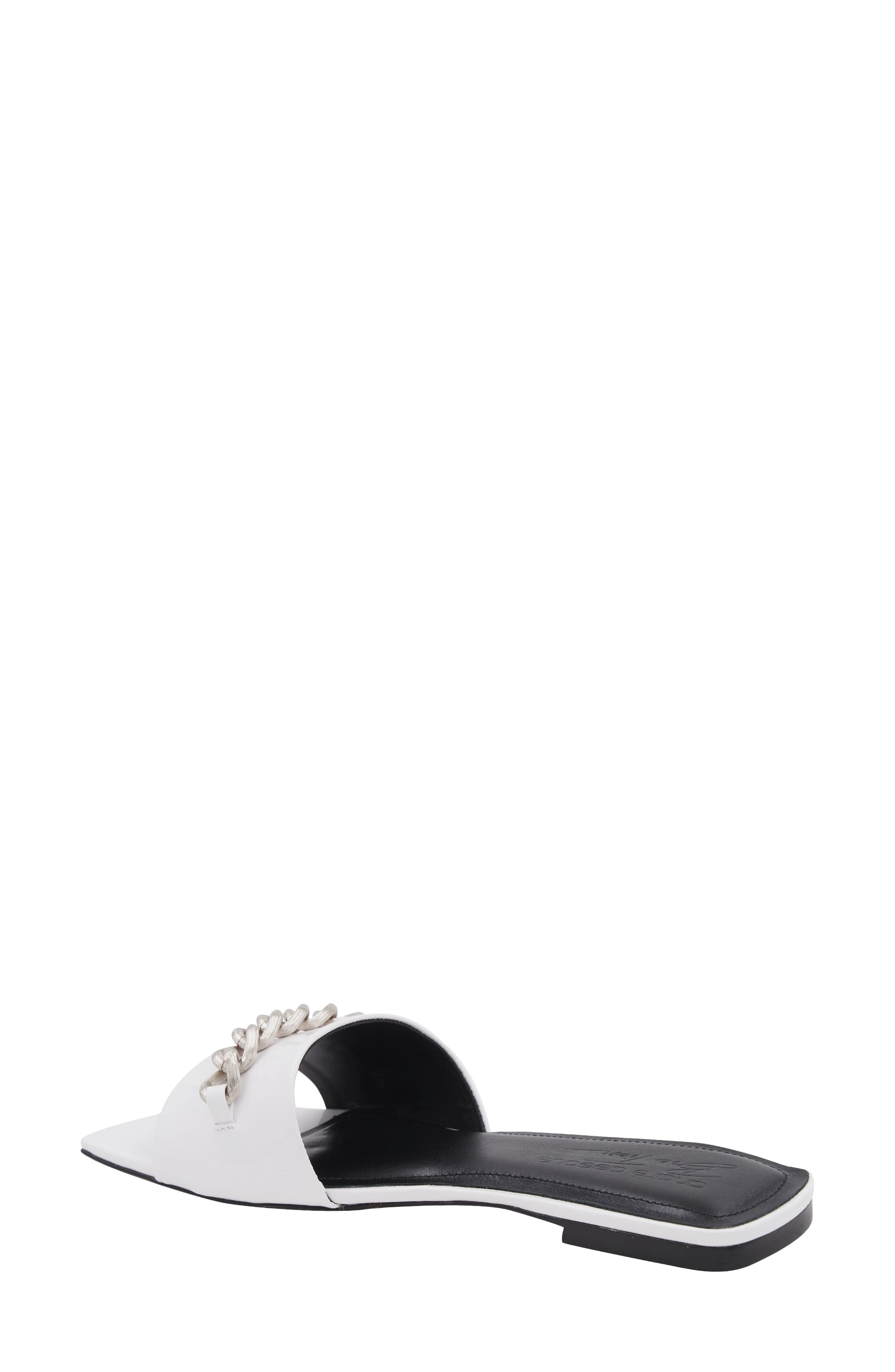 Alia Slide Sandal, Alternate, color, WHITE PATENT