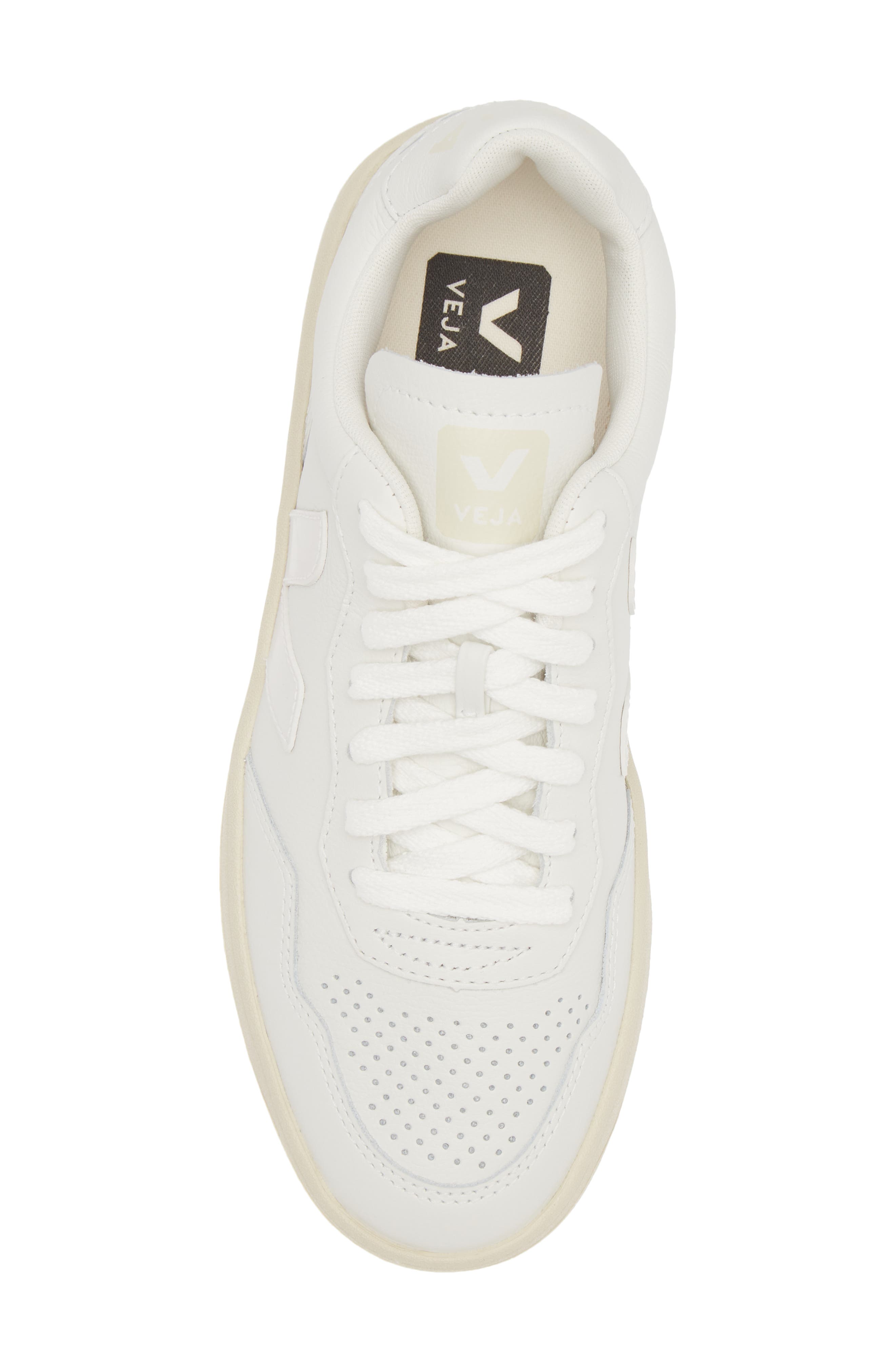 Veja V-90 Leather Sneaker, Alternate, color, Extra White