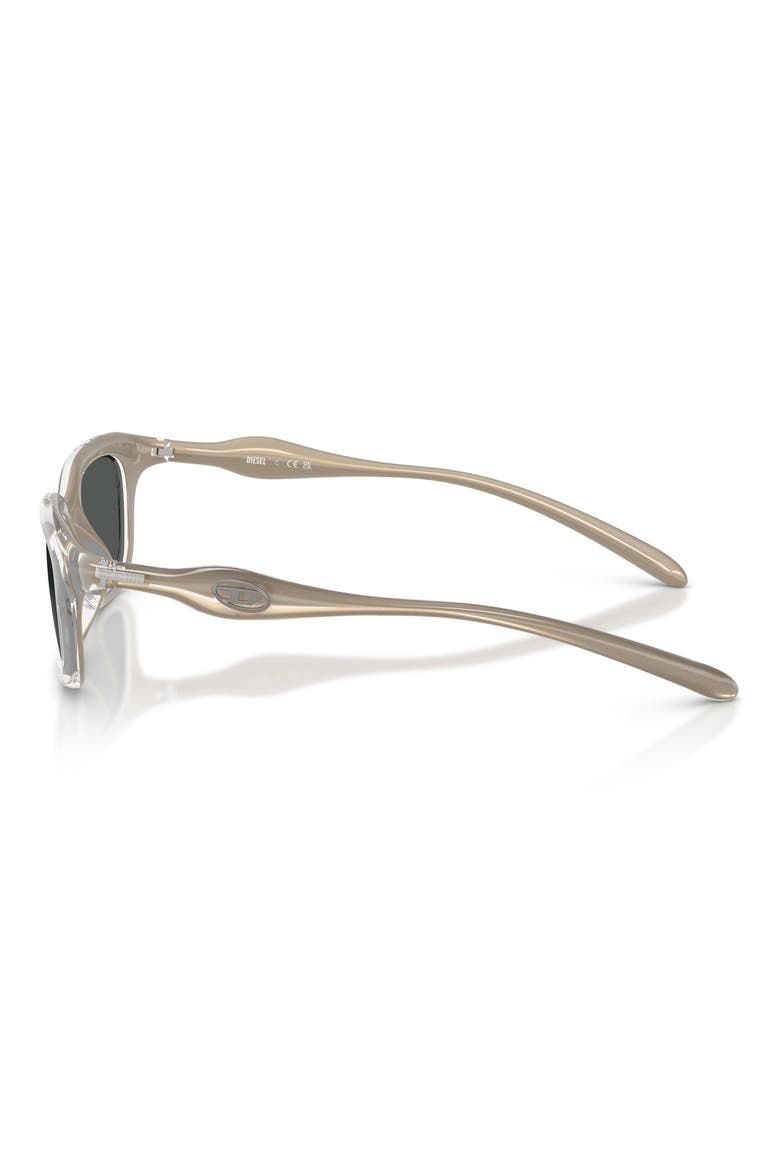 DL3013U 50mm Square Sunglasses, Alternate, color, CRISTAL METAL GREEN / GREY