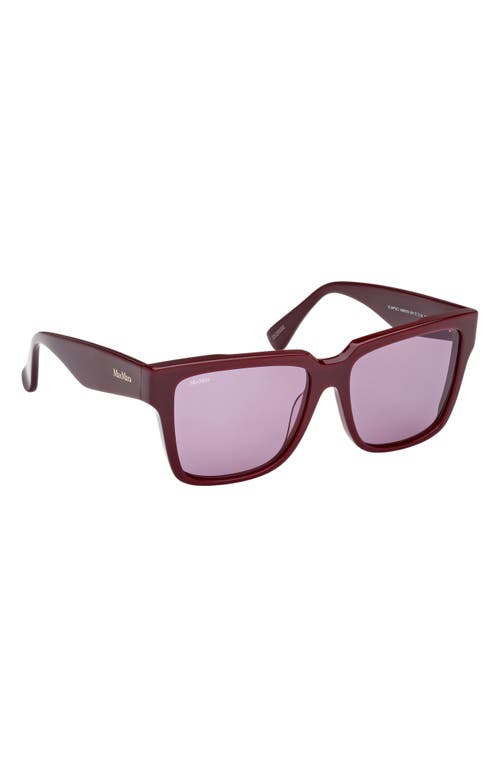 Max Mara Glimpse2 57mm Gradient Polarized Square Sunglasses In Multi