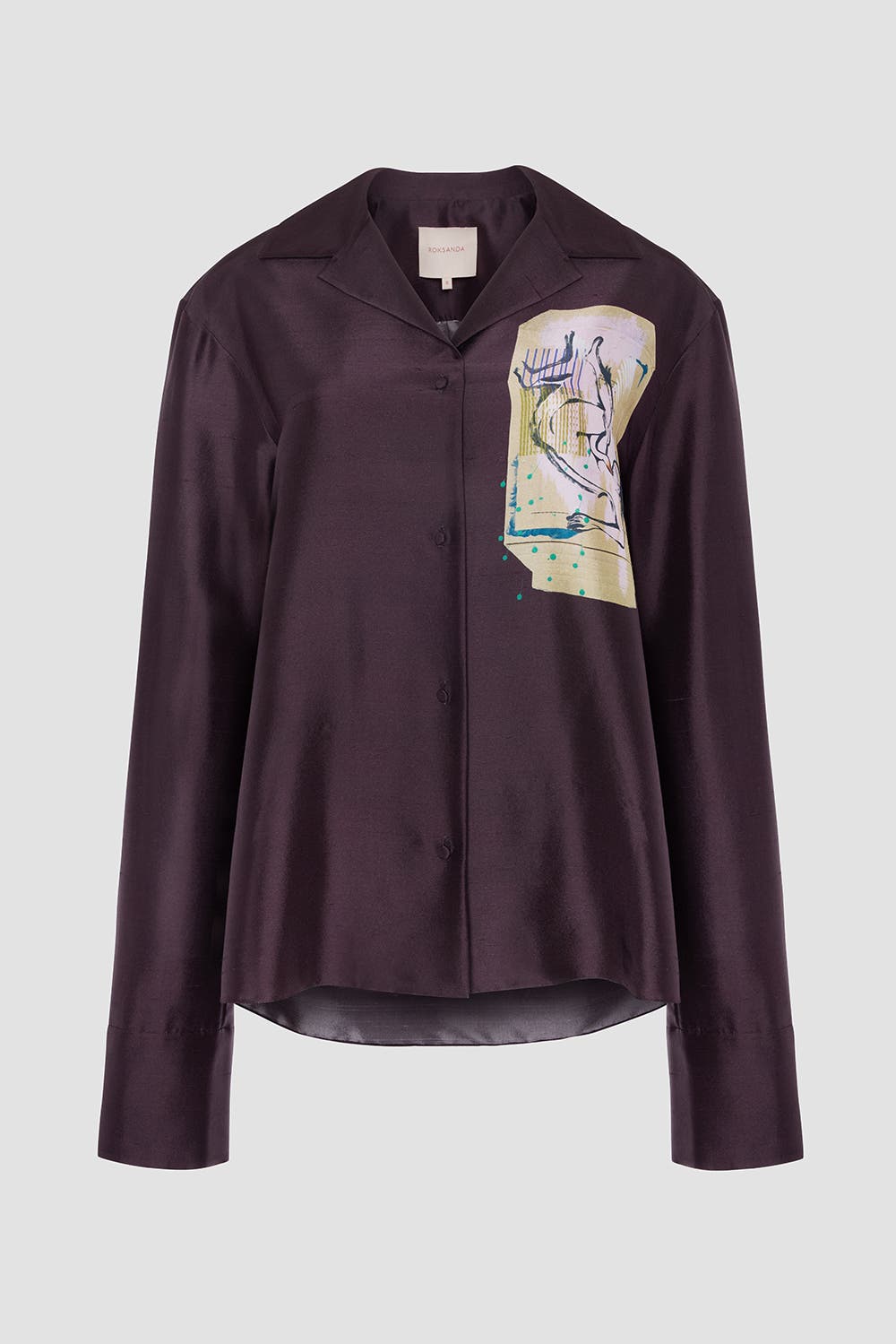 Delan Printed Silk Blouse - image 2