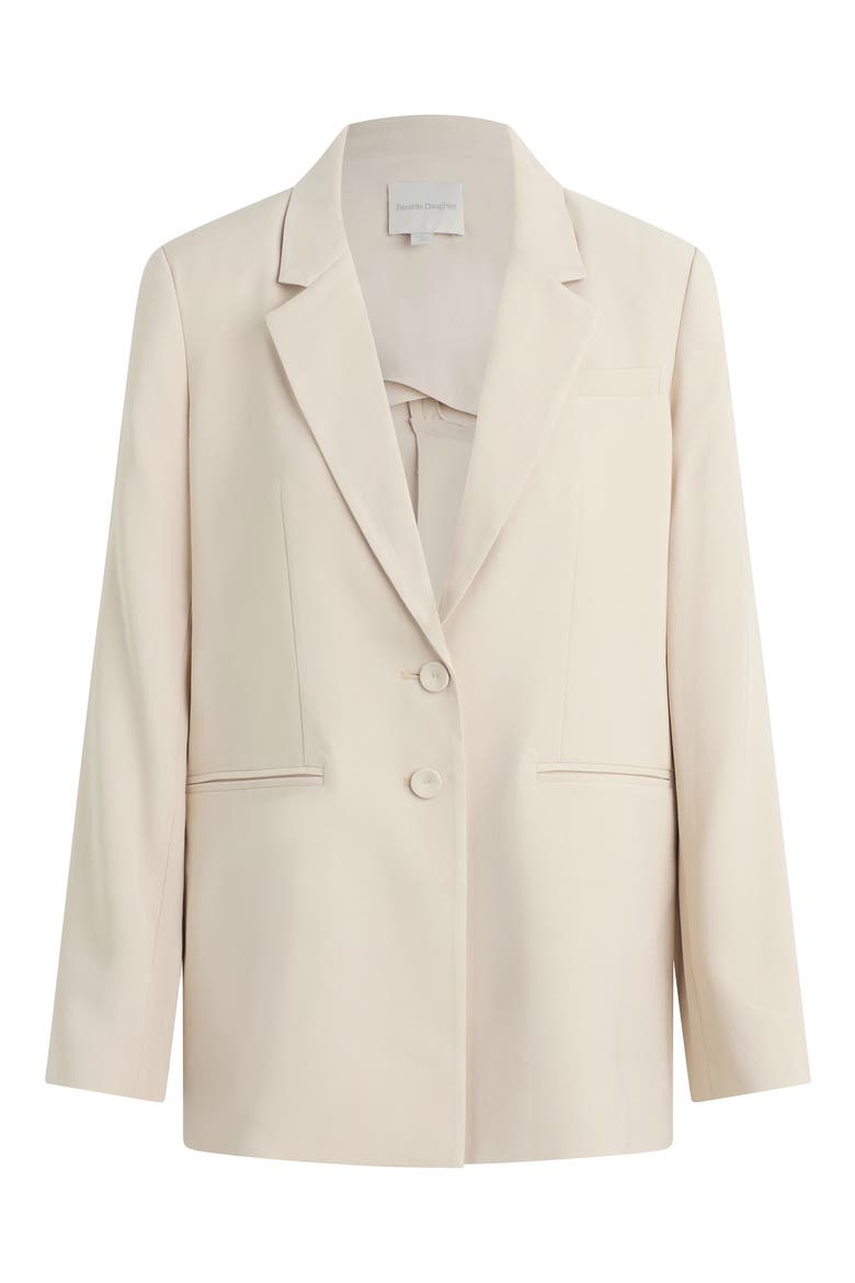 The Alexis Longline Blazer, Alternate, color, FRENCH OAK