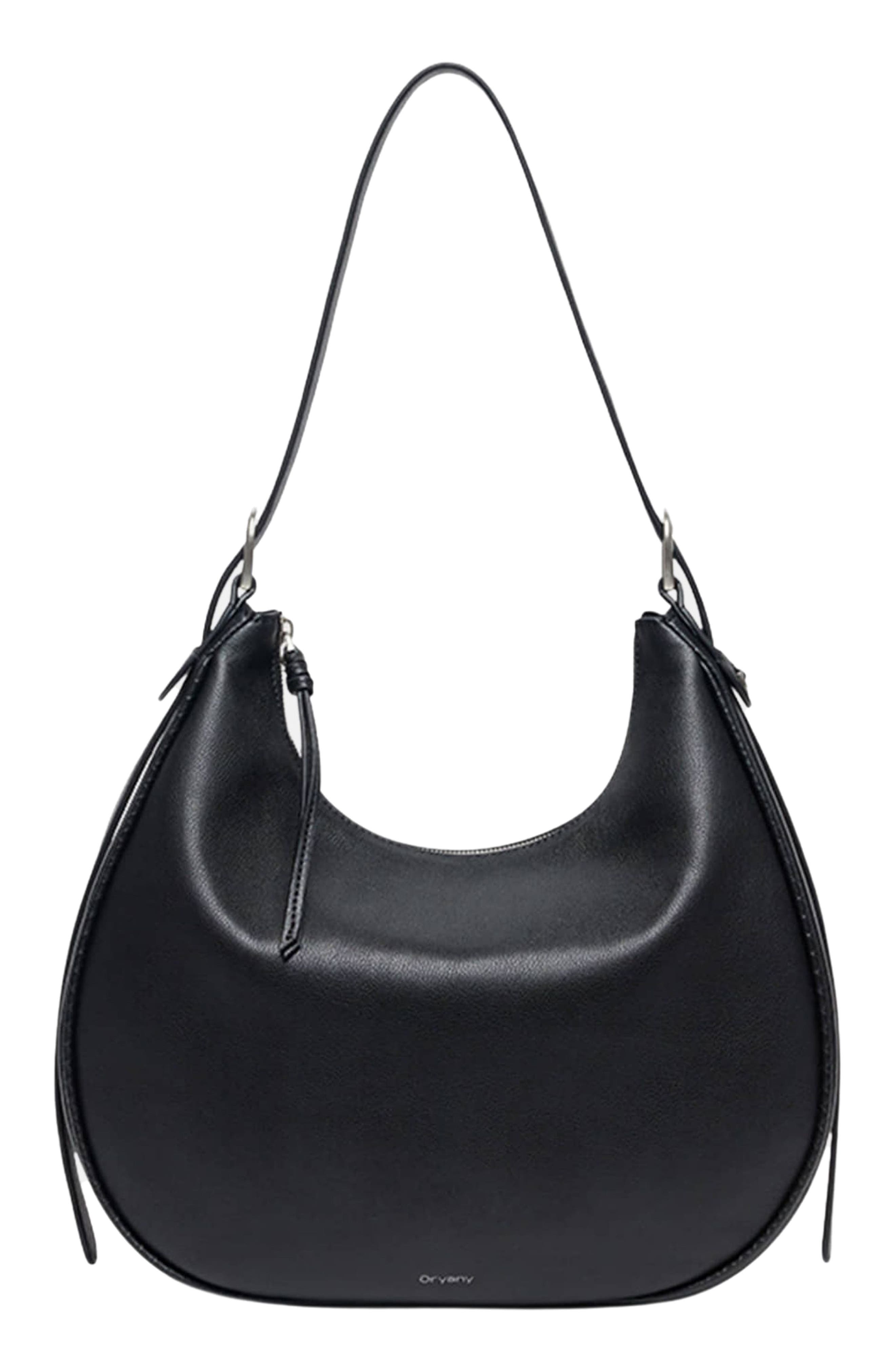 Oryany Lauren Leather Shoulder Bag, Main, color, Black