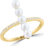 EFFY Freshwater Pearl & Diamond Ring