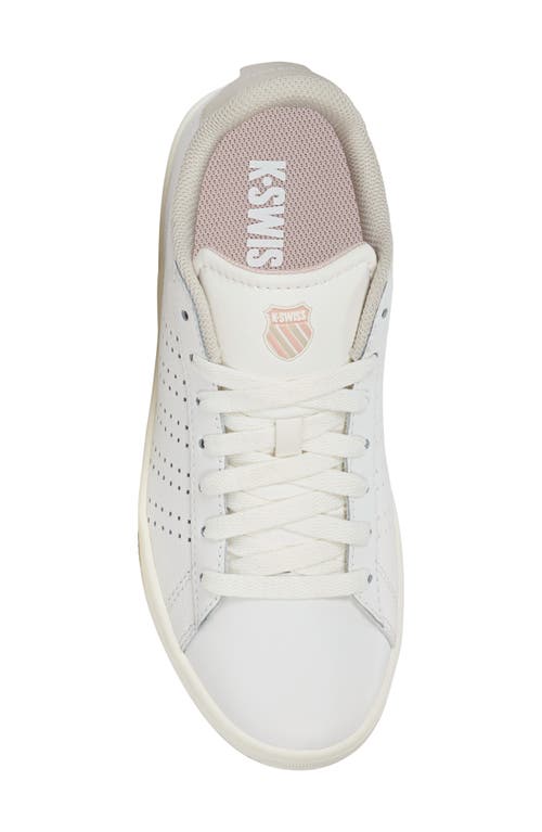K-swiss Court Base Ii Sneaker In Cloud/oatmeal/rose