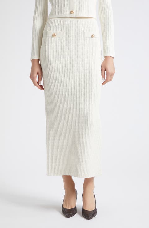 Milla Ribbed Midi Skirt