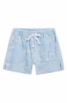 Tractr Kids' Floral Embroidered Shorts