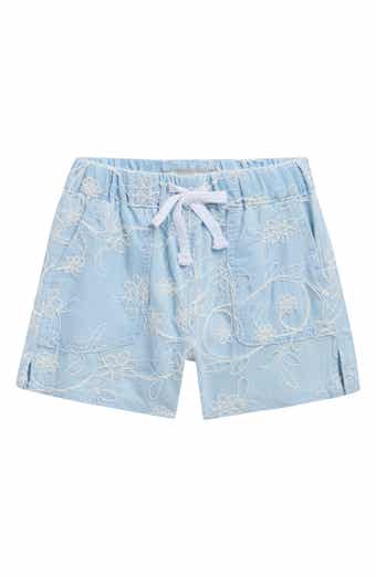 Kids' Floral Embroidered Shorts