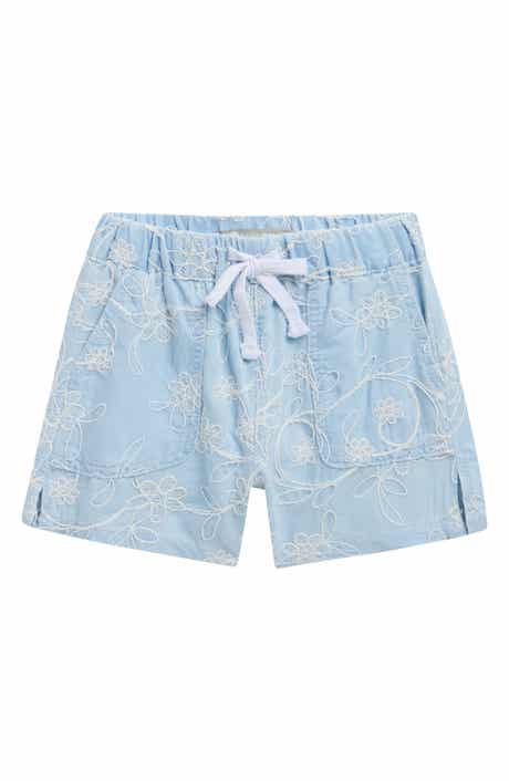 Tractr Kids' Floral Embroidered Shorts