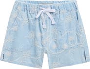 Tractr Kids' Floral Embroidered Shorts