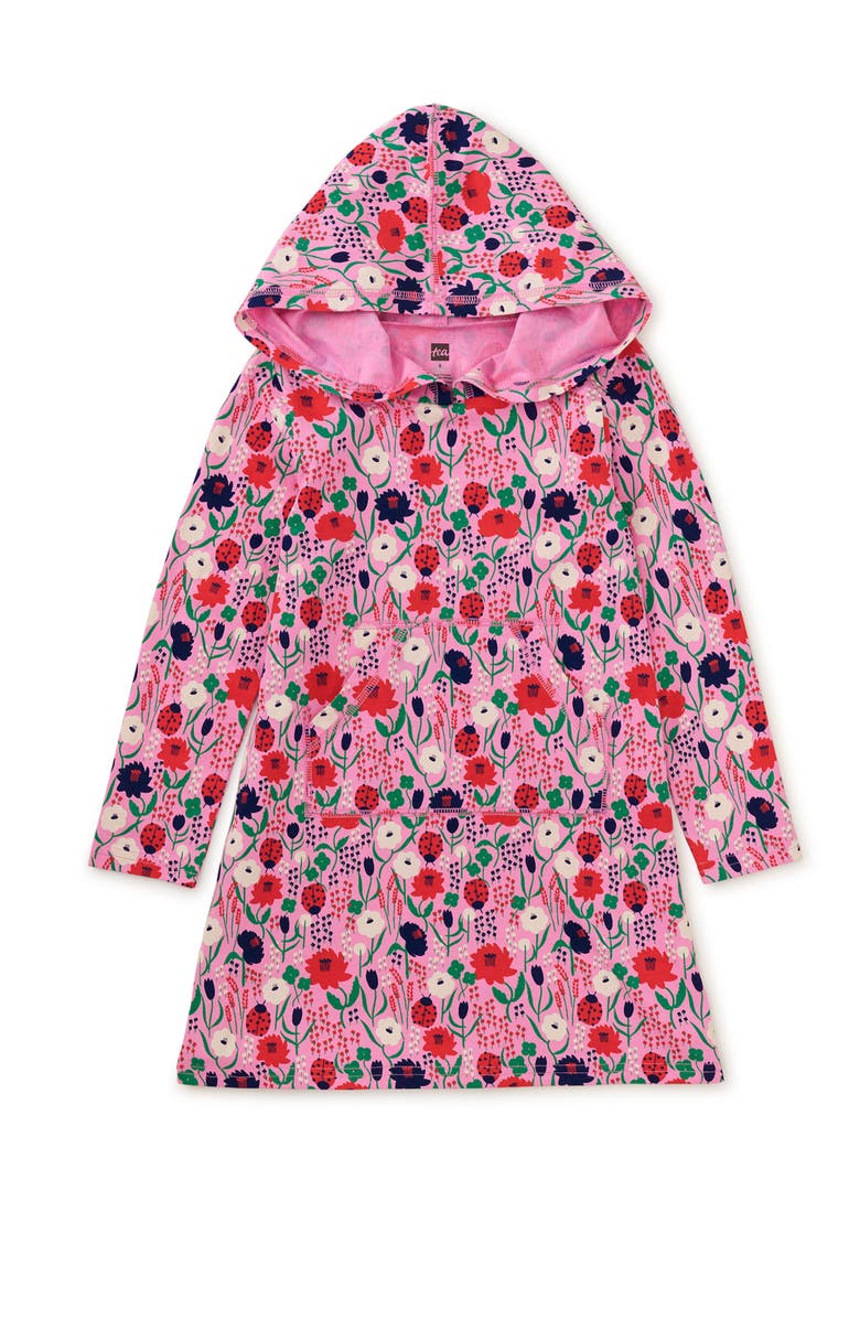 Tea Collection Hooded Pocket Dress, Main, color,