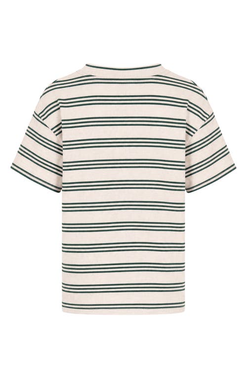 Tiny Tribe Kids' Striped Drop Shoulder Tee In Multi