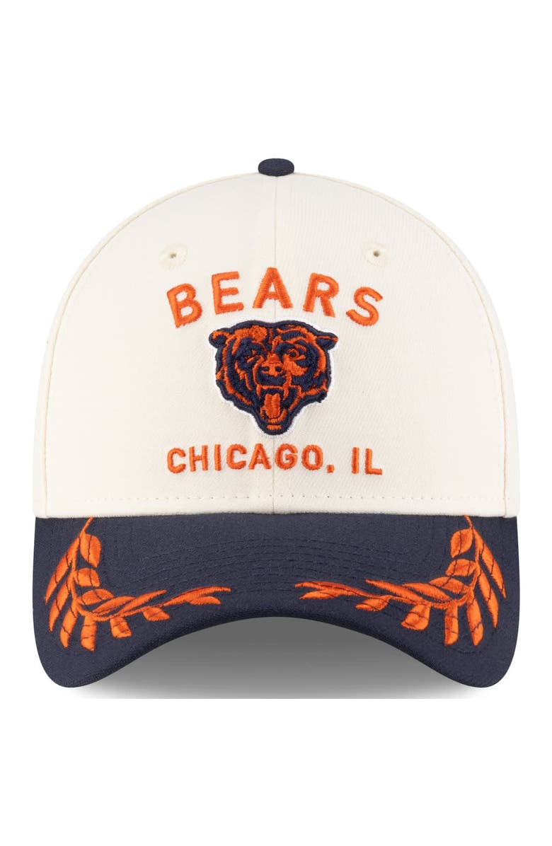 New Era Men's New Era Cream/Navy Chicago Bears 2025 NFL Draft 39THIRTY Flex Hat, Alternate, color, Cream