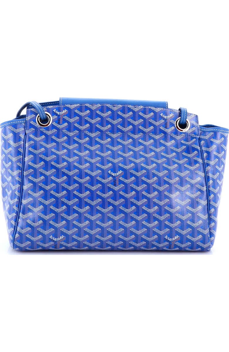 Pre-Owned Goyard Rouette Bag Coated Canvas PM, Alternate, color, Blue