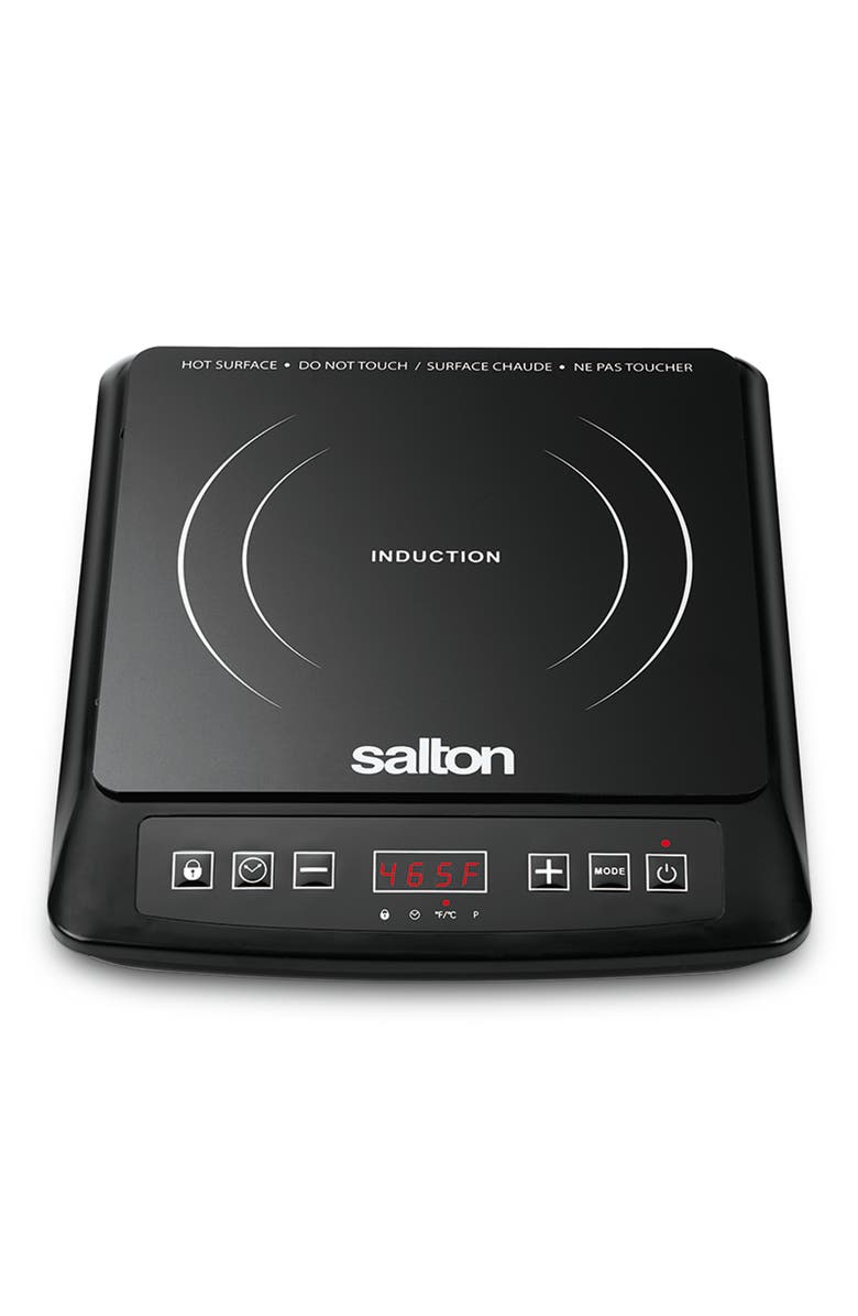 Salton Portable Induction Cooktop, Main, color, Black