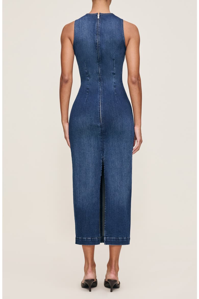 Esme Denim Midi Sheath Dress, Alternate, color, SEA FRONT