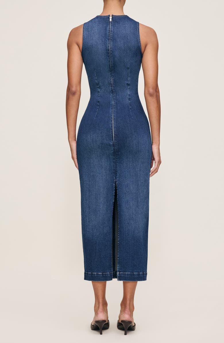 DL1961 Esme Denim Midi Sheath Dress, Alternate, color, Sea Front