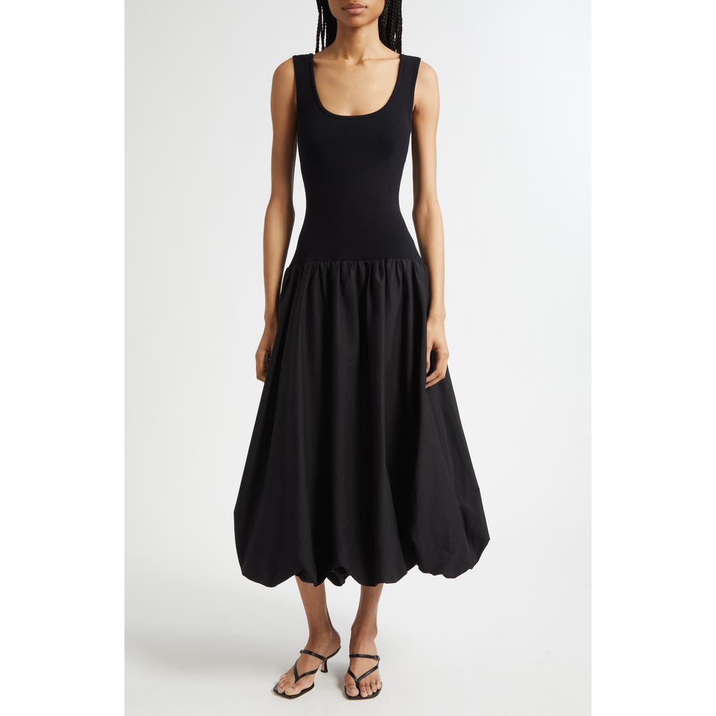 Cinq À Sept Nera Bubble Hem A-line Dress In Black