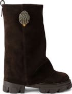 Kurt Geiger London Stomp Leather Foldover Boot