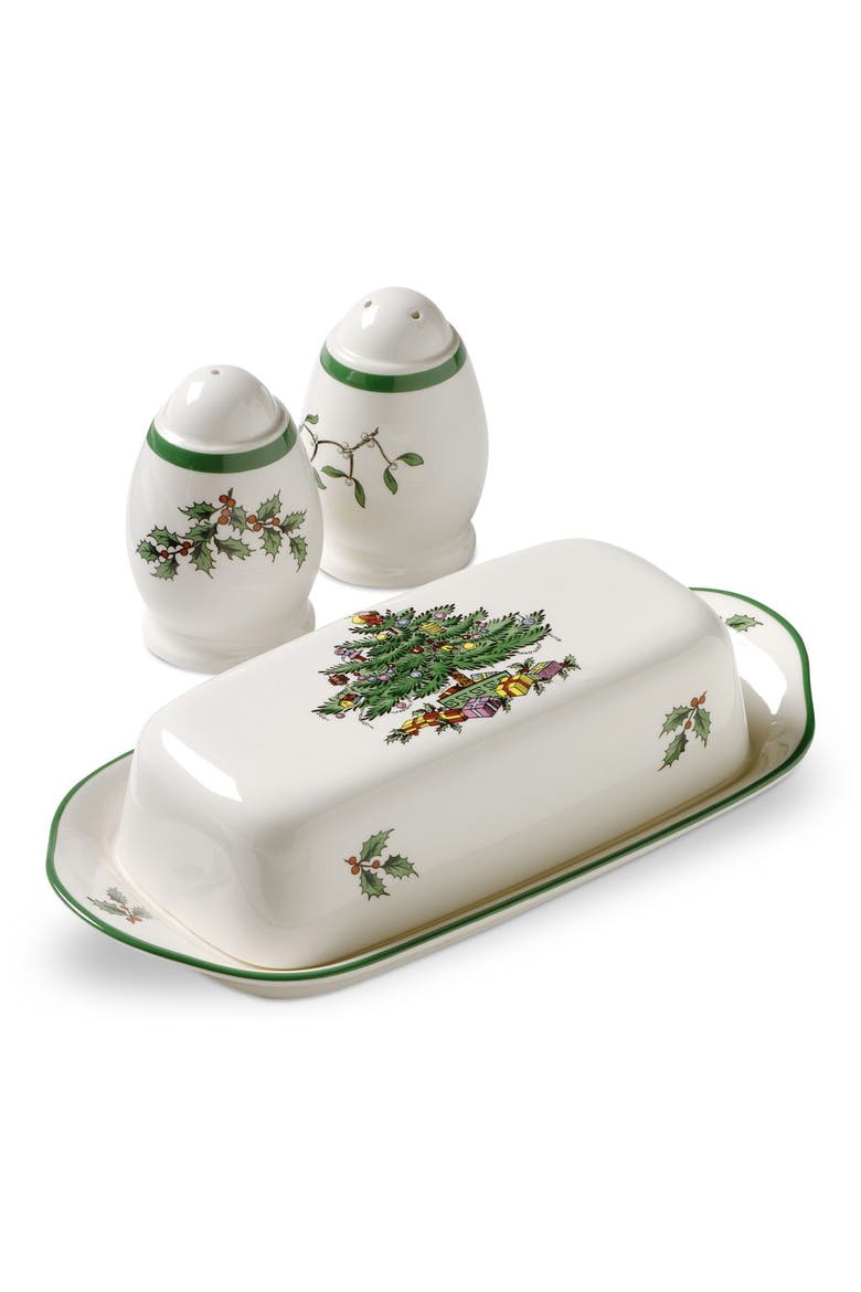 Christmas Tree Hostess Set, Main, color, GREEN