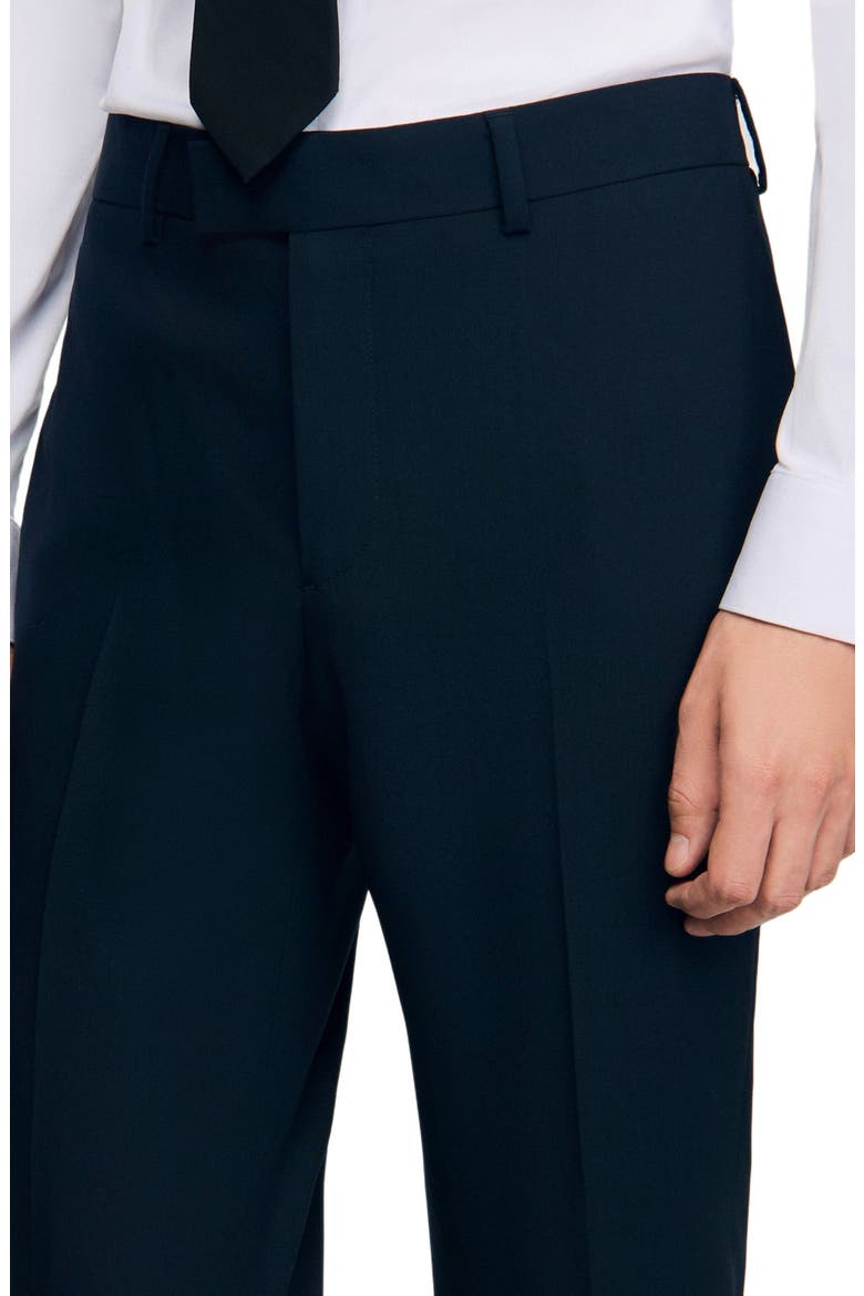 Wool suit trousers, Alternate, color, Navy blue