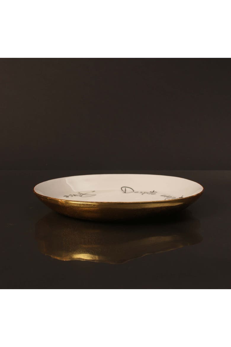 Prince - Bowl with Quote, Alternate, color, Gold