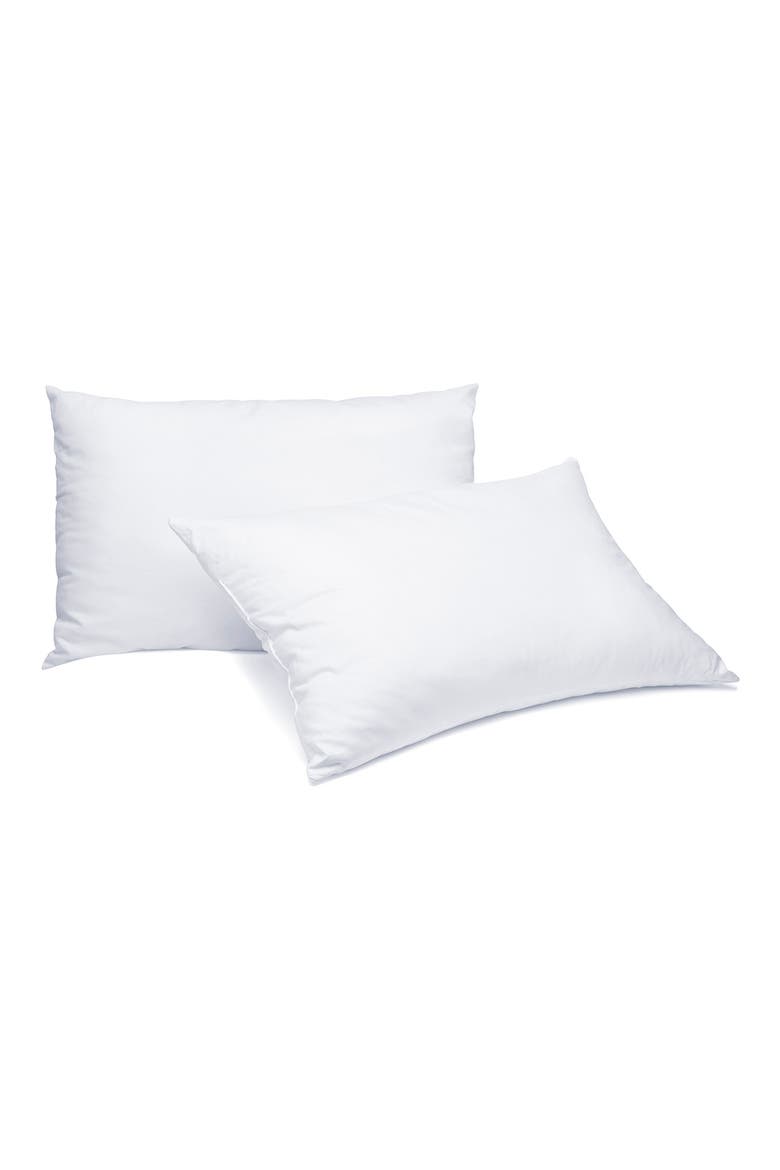 Set of 2 Standard Pillows, Main, color, WHITE