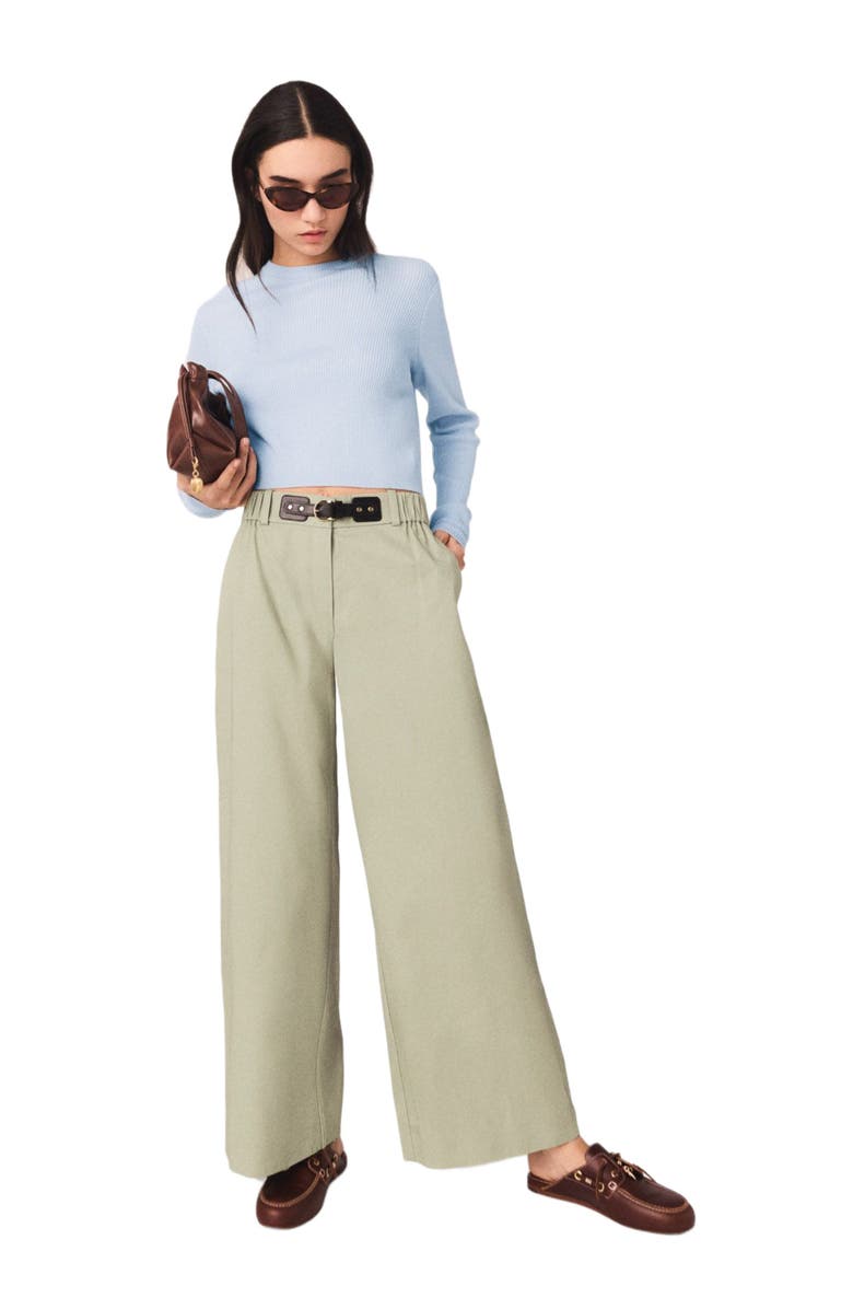 maje Cargo pants, Alternate, color, Khaki