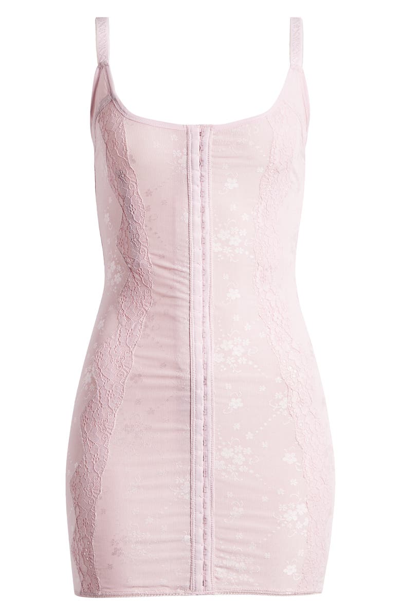 Mistress Rocks Lace Panel Minidress, Alternate, color, 