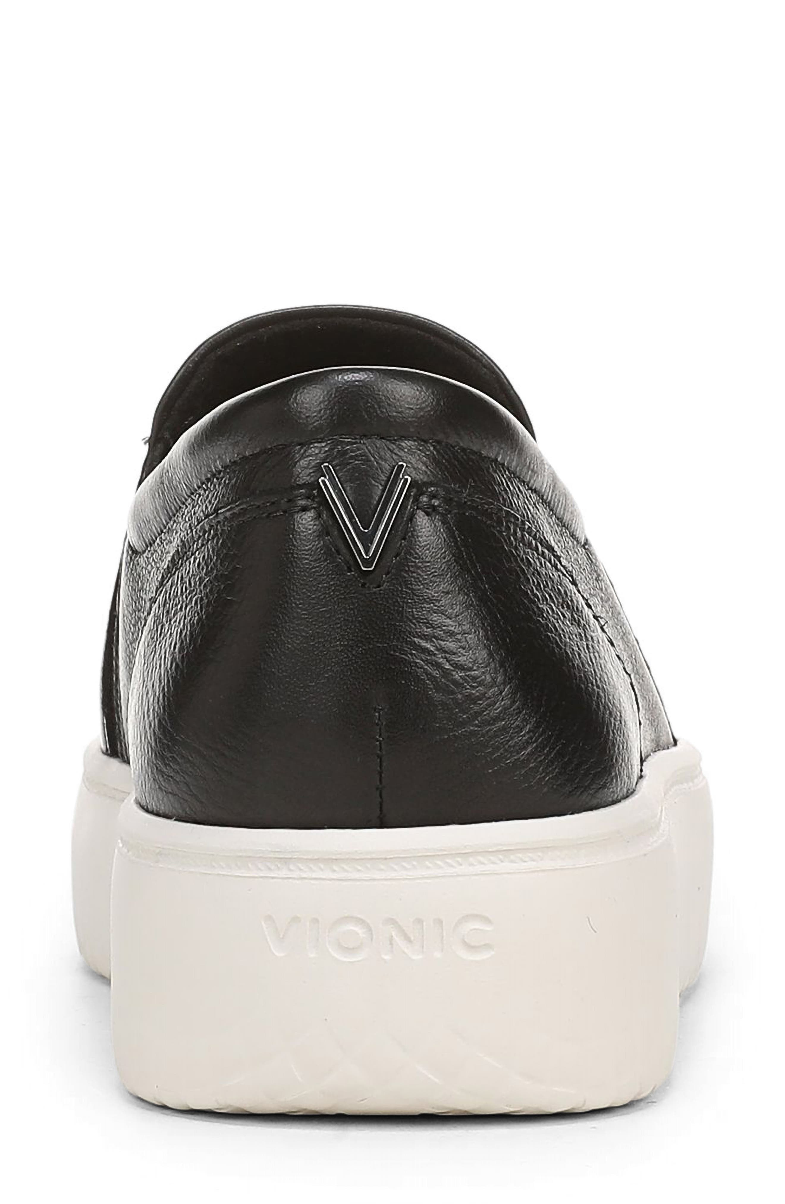 Ellen Slip-On Platform Sneaker, Alternate, color, BLACK LEATHER