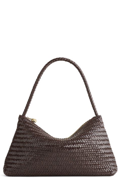 The Signature Woven Collection Leather Shoulder Bag