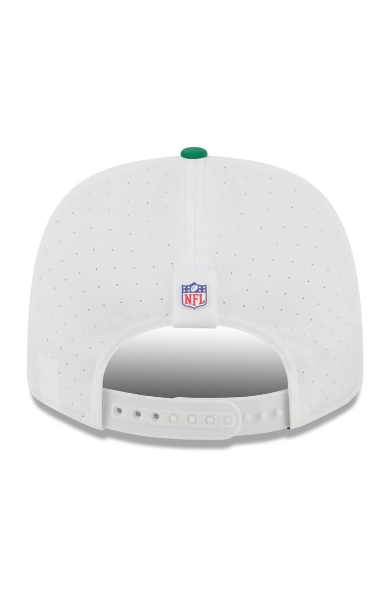 New Era Men's New Era  White/Kelly Green Philadelphia Eagles 2025 NFL Training Camp Throwback Logo 9SEVENTY Adjustable Hat, Alternate, color, 