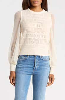 Ann Contrast Sleeve Pullover Top