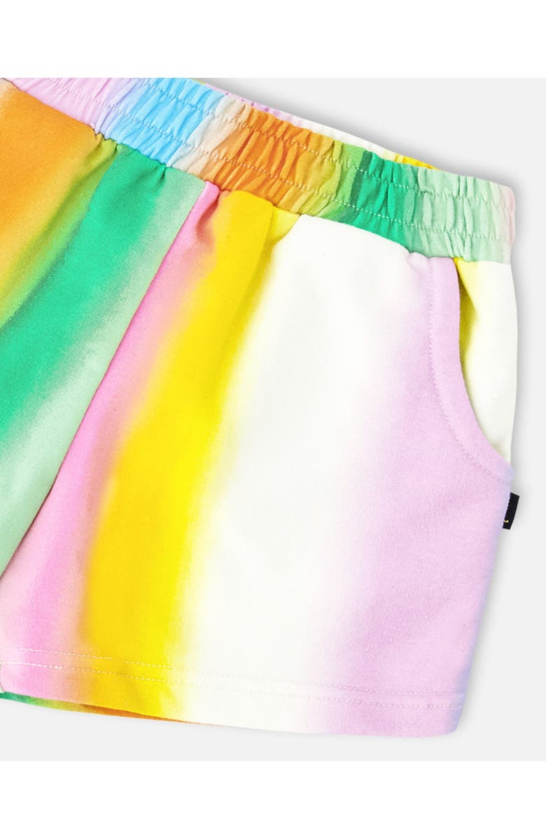 Deux par Deux French Terry Shorts, Alternate, color, Multicolor