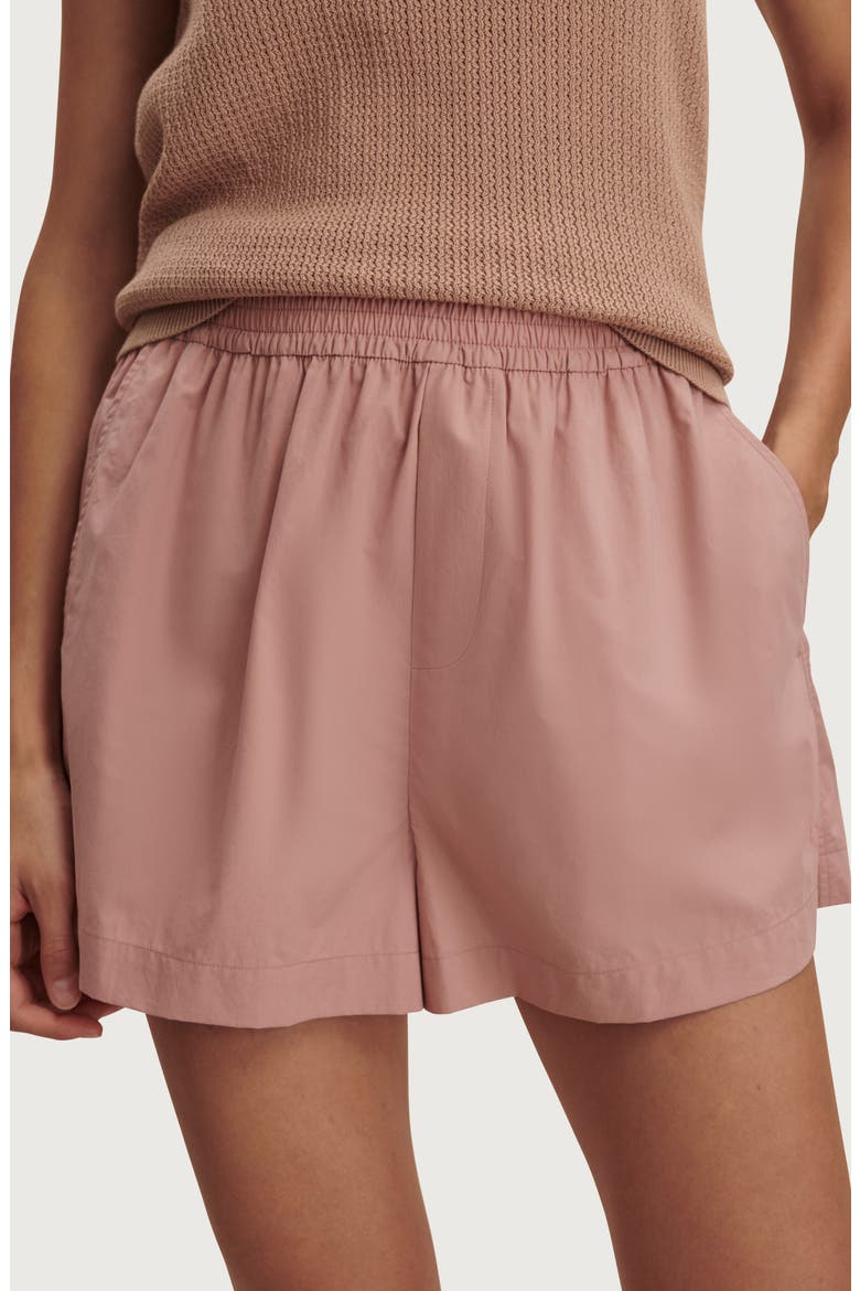 Morales Cotton Poplin Shorts, Alternate, color, ASH ROSE
