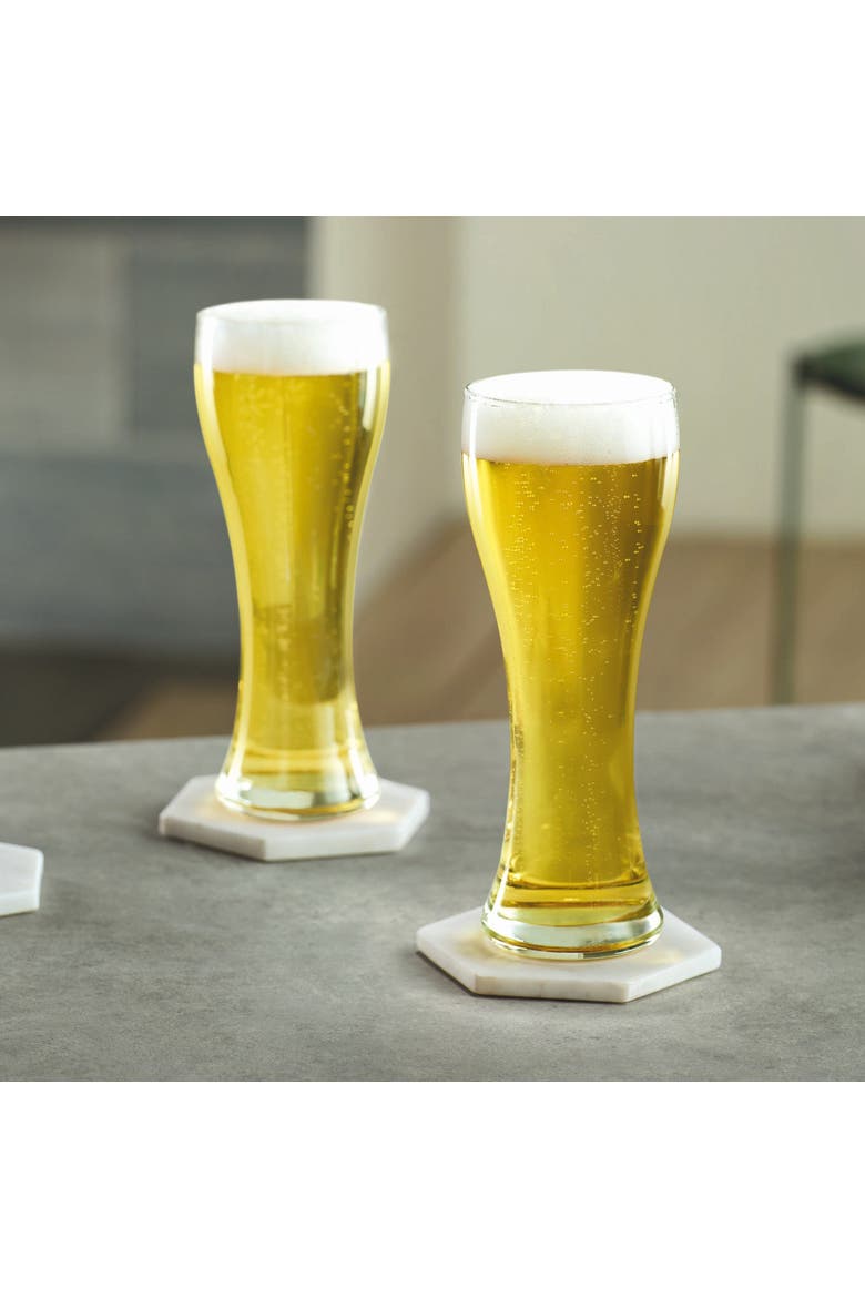 Tall Weizen Beer Glass - 16oz - Set of 6, Alternate, color, Clear