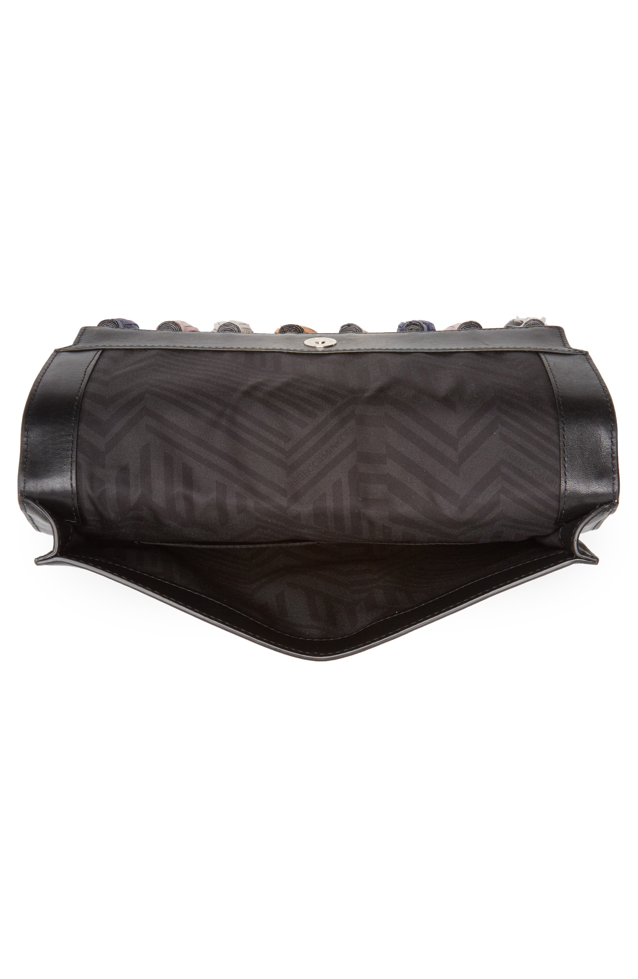 'Sofia' Clutch, Alternate, color, MULTI BLACK/ SILVER