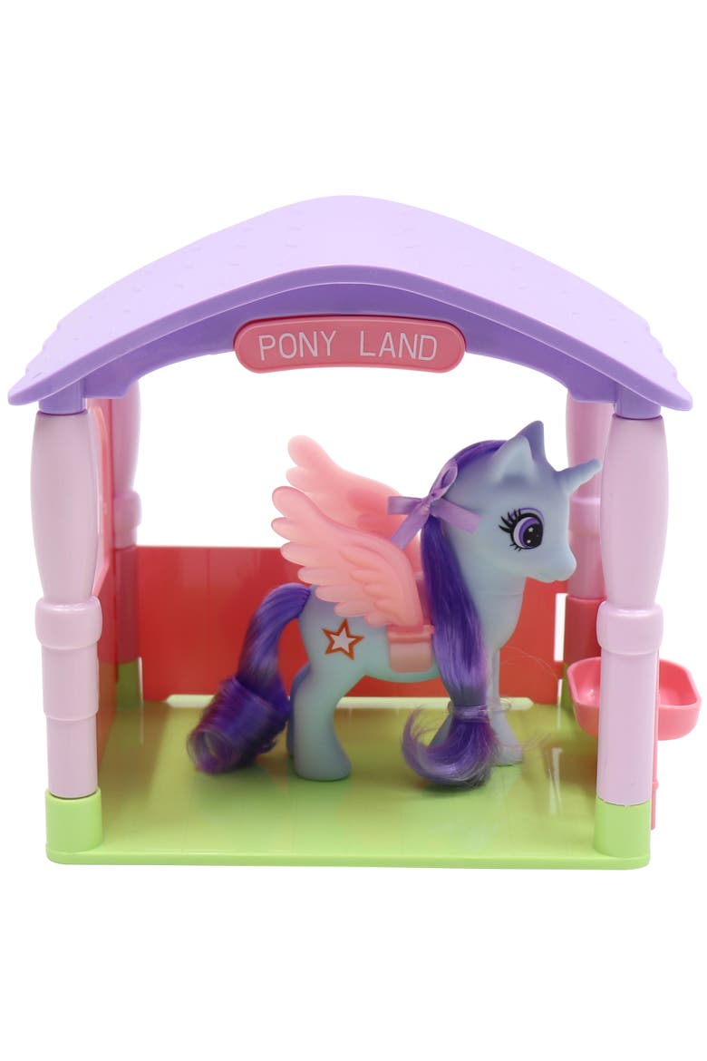 Pony Land Unicorn Stable Playset, Alternate, color, Multicolored