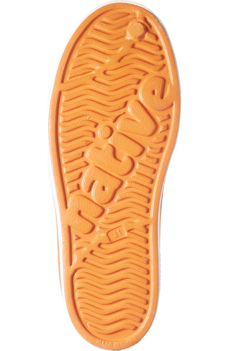 Native Shoes Kids' Jefferson Water Resistant Slip-On Sneaker, Alternate, color, Mars Orange/ Shell White