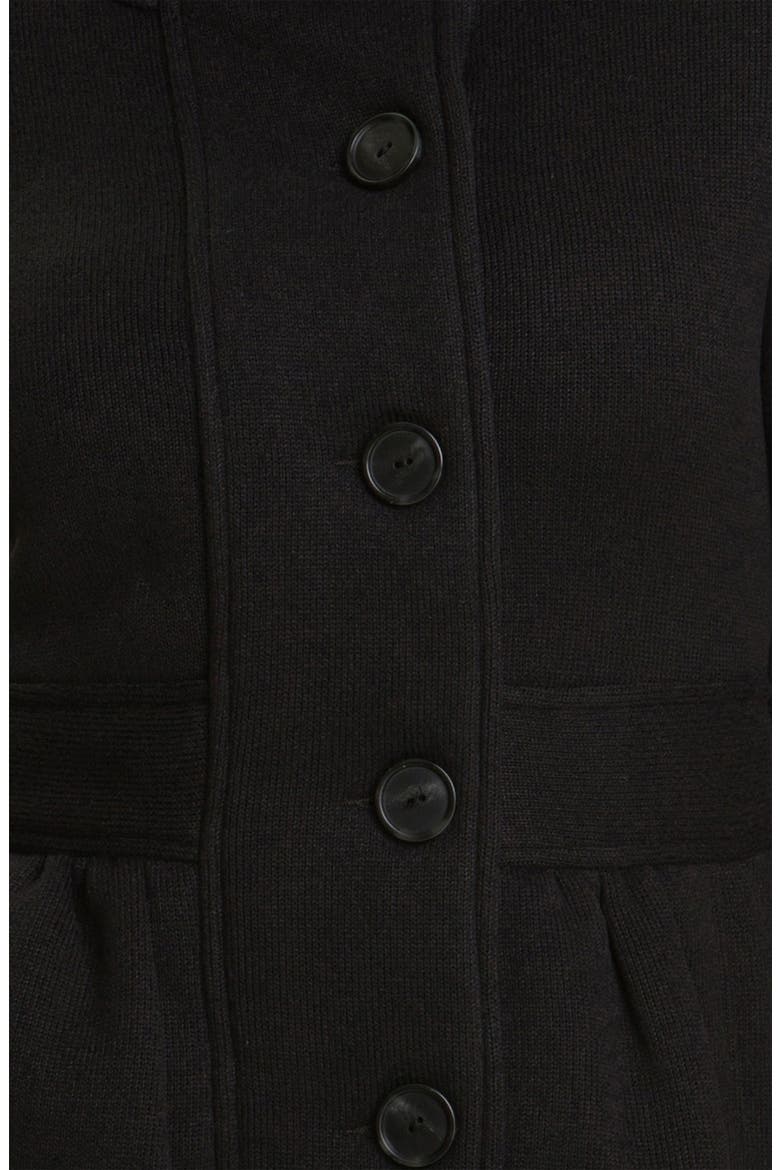 'Better Sweater' Coat, Alternate, color, BLACK