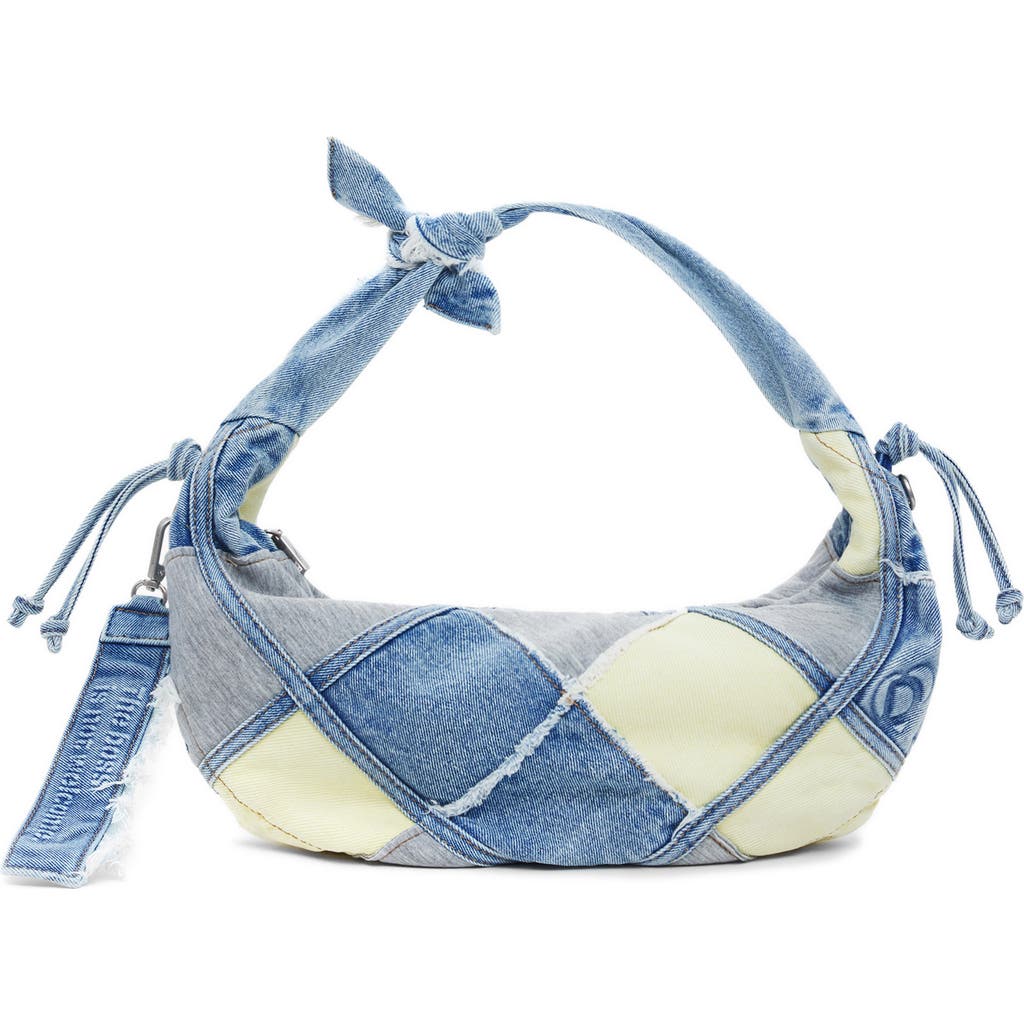 Desigual Patchwork Shoulder Bag In White