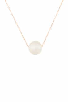 SPLENDID PEARLS 14K Rose Gold 10-11mm Freshwater Pearl Pendant Necklace